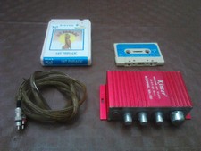 AMPLIFICATORE STEREO 2 CANALI  USB + 2  MUSICASSETTE  ANNI  70