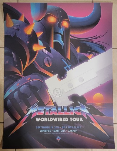 Poster metallica 2018 winnipeg - metallica,