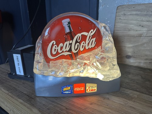 Coca cola light up sign - "coca,