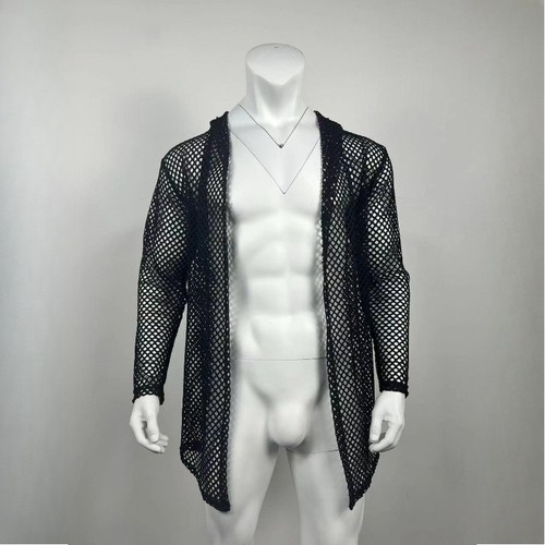 Cardigan maglia uomo rete