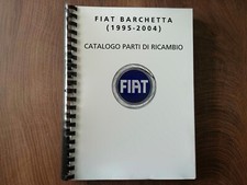 FIAT BARCHETTA 1995-2004 Catalogo Parti di Ricambio  p-k