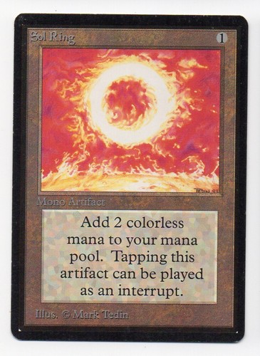 Mtg beta sol ring - ,