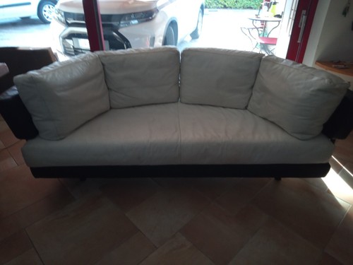 Divano vera pelle - pelle, nera
