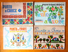 PUNTO A CROCE n° 11, 17, 18, 19 - Lotto 4 riviste da collezione anni '60 e '70