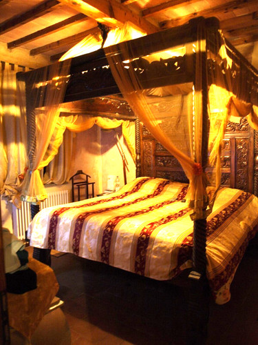 Letto matrimoniale baldacchino - letto,