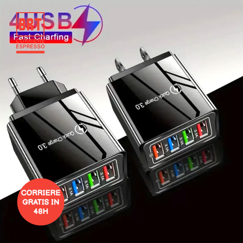 Caricabatterie usb porte - 4,