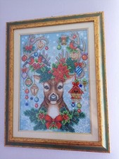 Quadro ricamato con le perline