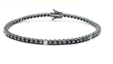 Bracciale TENNIS diamanti neri