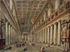 Pannini Giovanni Paolo Interno Di Santa Maria Maggiore A Roma 5 Stampa A4