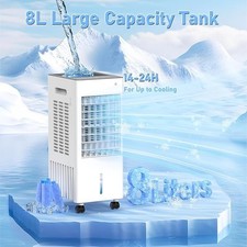 Condizionatore Portatile 4 in 1, Raffreddatore D'aria Serbatoio 5.5 L,