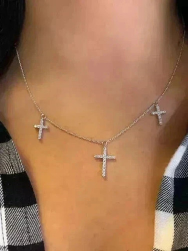 Collana incrociata diamanti