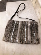 BORSA borsetta BRACCIALINI in tessuto con tracolla  Vintage anni 80