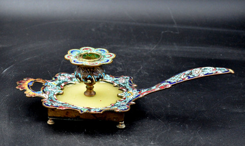 Antico candelabro rame - antico,
