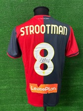 Maglia Genoa STROOTMAN Signed Match Iusse Worn Shirt Indossata Jersey Holland