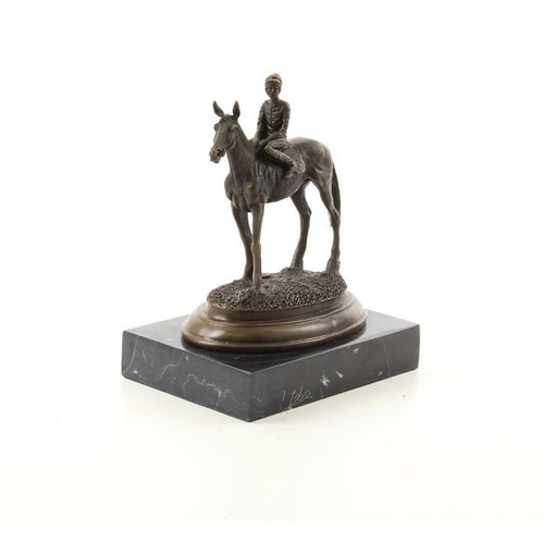 Scultura bronzo cavaliere a - scultura,