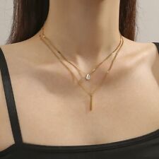 Collana Doppio Strato Acciaio