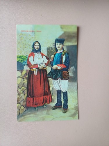 Cartolina costumi sardi - cartolina,