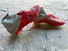 Nike Hypervenom Phantom III Academy Fg Scarpe da Calcio Rosse e Grigie