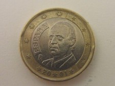 MONETA DA 1 EURO SPAGNA RE