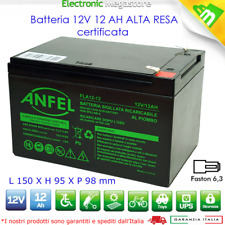 BATTERIA RICARICABILE CICLICA PIOMBO 12V 12Ah 12 Ah bici elettriche ups AGM