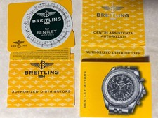 SET Libretto/ BOOKLET  Breitling for Bentley Motors originale