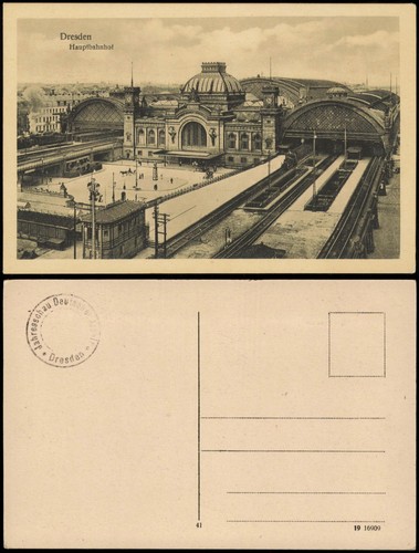 Cartolina seevorstadt dresda - cartolina, seevorstadt-dresda