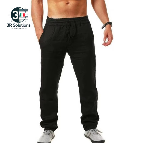 Pantaloni lino cotone - di,
