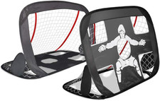 ® Set Di 2 Porte Da Calcio Pieghevole, 2 in 1 Porta Da Calcio per Bambini, Porta