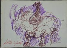 FESTA Tano tecnica mista su tela 1980 - pop art - arte contemporanea