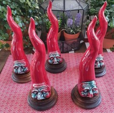 Corno con maschera pulcinella Realizzato A Mano 