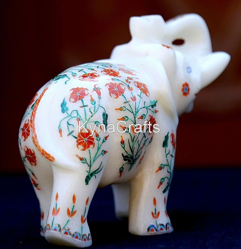 Statua elefante marmo 5 - in,