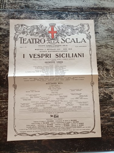 Locandina teatro alla scala - teatro,