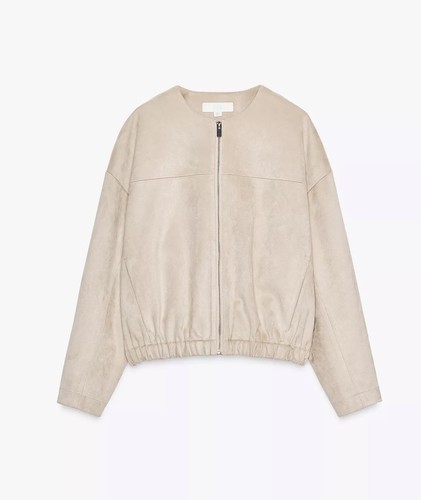 Zara giacca bomber ecopelle - giacca,