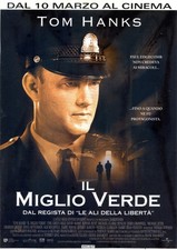 Il miglio verde da Stephen King pagina da giornale cinematografico con il poster