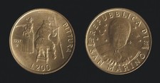 SAN MARINO 200 LIRE 1997 LA