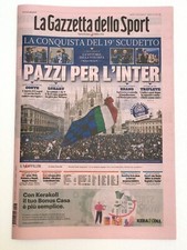?? INTER CAMPIONE D'ITALIA 19 SCUDETTO GAZZETTA SPORT ORIGINAL NUOVA NO RIPR.