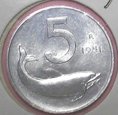 Lire delfino 1951 - 5,