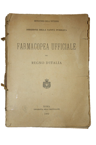 Farmacopea ufficiale del - farmacopea,
