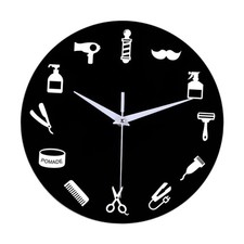 Elegante orologio da parete con giradischi in acrilico per l'arredamento