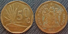 SOUTH AFRICA  # 50 cents 1995