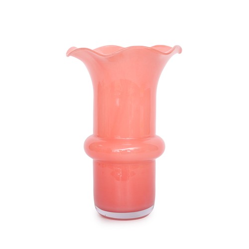 Vaso arredo vetro - rosa, 24,5