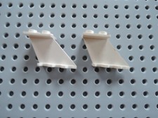 Lego 2 x Ala Posteriore Guida Coda 3479 Bianco 1593 6980 6856