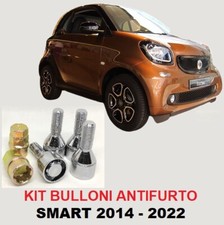 bulloni antifurto per Smart fortwo cerchi in lega ferro 451 453 cabrio '07-2022