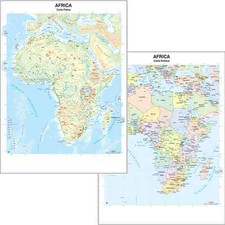 CARTA MURALE GEOGRAFICA