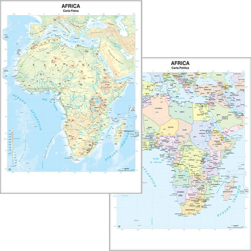 Carta murale geografica - carta,
