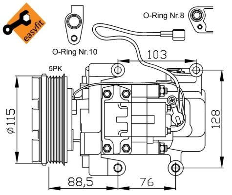 Compressore climatizzatore - compressore,,