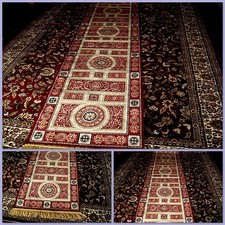 300 X 69- TAPPETO PASSATOIA IMPERIALE DISEGNO NAIN ORIENTALE PERSIANO ORO CORSIA