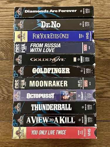 James bond vhs lot movies - bond, 11