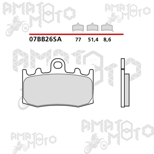 07bb26sa kit pastiglie brembo - 07bb26sa,