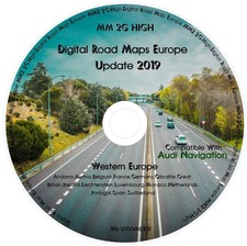 Audi A5/A6/A7/A8/Q7 MMI 2G Alta Navigazione DVD | Mappa Europa Posta Mondo